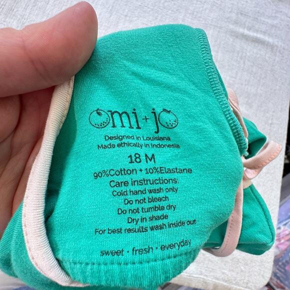 Omi Jo Teal Dress VGUC 18mo - Picture 6 of 6